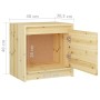 Nachttische 2 Stück massives Tannenholz 40x30,5x40 cm von , Nachttische - Ref: Foro24-809356, Preis: 64,08 €, Rabatt: %