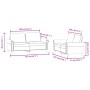 2-teilige Sofagarnitur aus schwarzem Samt mit Kissen von , Sofas - Ref: Foro24-3202215, Preis: 534,52 €, Rabatt: %