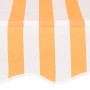 Manual retractable awning 100 cm orange and white striped by , Awnings - Ref: Foro24-145831, Price: 87,27 €, Discount: %