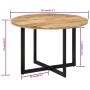 Mesa de comedor madera maciza de mango 110x75 cm de , Mesas de cocina y de comedor - Ref: Foro24-338479, Precio: 230,09 €, De...