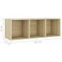 Wohnzimmermöbel 3-teilig, Holzwerkstoff Sonoma-Eiche von , TV-Möbel - Ref: Foro24-3080027, Preis: 120,13 €, Rabatt: %