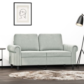 2 seater light gray velvet sofa 120 cm by , Sofas - Ref: Foro24-359519, Price: 241,99 €, Discount: %