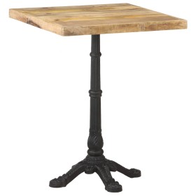 Mesa de bistró madera de mango rugosa 60x60x77 cm de , Mesas de cocina y de comedor - Ref: Foro24-321084, Precio: 161,99 €, D...