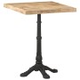 Mesa de bistró madera de mango rugosa 60x60x77 cm de , Mesas de cocina y de comedor - Ref: Foro24-321084, Precio: 160,74 €, D...