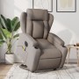 Liftable reclining electric massage chair taupe fabric by , Armchairs - Ref: Foro24-3204526, Price: 344,26 €, Discount: %