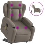 Liftable reclining electric massage chair taupe fabric by , Armchairs - Ref: Foro24-3204526, Price: 344,26 €, Discount: %