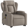 Liftable reclining electric massage chair taupe fabric by , Armchairs - Ref: Foro24-3204526, Price: 344,26 €, Discount: %