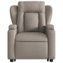 Liftable reclining electric massage chair taupe fabric by , Armchairs - Ref: Foro24-3204526, Price: 344,26 €, Discount: %