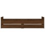 Brown oak bed frame with drawers 75x190 cm by , Beds and slatted bases - Ref: Foro24-3207391, Price: 147,75 €, Discount: %