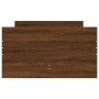 Brown oak bed frame with drawers 75x190 cm by , Beds and slatted bases - Ref: Foro24-3207391, Price: 147,75 €, Discount: %