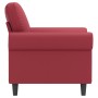 Sillón cuero sintético rojo tinto 60 cm de , Sofás - Ref: Foro24-359497, Precio: 170,88 €, Descuento: %