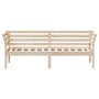 Sofá cama de madera maciza de pino 75x190 cm de , Camas y somieres - Ref: Foro24-842882, Precio: 98,74 €, Descuento: %