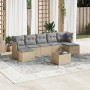 Set Gartensofas mit beigen Kissen 8 Stück PE Rattan von , Gartensets - Ref: Foro24-3249878, Preis: 493,60 €, Rabatt: %