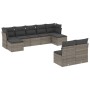 Set de muebles de jardín 9 pzas y cojines ratán sintético gris de , Conjuntos de jardín - Ref: Foro24-3250109, Precio: 535,50...