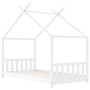 Estructura de cama infantil madera maciza pino blanco 80x160 cm de vidaXL, Cunas y camas para niños - Ref: Foro24-283368, Pre...