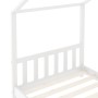 Estructura de cama infantil madera maciza pino blanco 80x160 cm de vidaXL, Cunas y camas para niños - Ref: Foro24-283368, Pre...