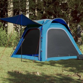 Waterproof quick opening blue 4-person tent by , tents - Ref: Foro24-94357, Price: 103,68 €, Discount: %