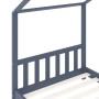 Children's bed frame solid gray pine wood 90x200 cm by vidaXL, Cribs and beds for children - Ref: Foro24-283372, Price: 271,2...