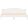 Estructura de cama con cabecero madera de pino blanco 200x200cm de , Camas y somieres - Ref: Foro24-3216189, Precio: 225,79 €...