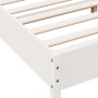 White pine wood bed frame with headboard 200x200cm by , Beds and slatted bases - Ref: Foro24-3216189, Price: 225,99 €, Discou...