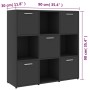 Bücherregal aus Sperrholz grau 90x30x90 cm von , Bücherregale und Regale - Ref: Foro24-802932, Preis: 108,34 €, Rabatt: %