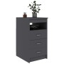 Gray plywood chest of drawers 40x50x76 cm by , Lockers and storage cabinets - Ref: Foro24-801807, Price: 131,09 €, Discount: %