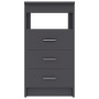 Gray plywood chest of drawers 40x50x76 cm by , Lockers and storage cabinets - Ref: Foro24-801807, Price: 131,09 €, Discount: %