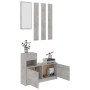 Mueble de entrada contrachapada gris hormigón 100x25x76,5 cm de , Armarios roperos - Ref: Foro24-802844, Precio: 116,92 €, De...