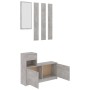 Mueble de entrada contrachapada gris hormigón 100x25x76,5 cm de , Armarios roperos - Ref: Foro24-802844, Precio: 116,92 €, De...