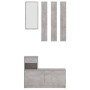 Mueble de entrada contrachapada gris hormigón 100x25x76,5 cm de , Armarios roperos - Ref: Foro24-802844, Precio: 116,92 €, De...