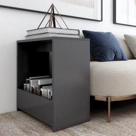 Gray plywood side table 50x26x50 cm by , Side tables - Ref: Foro24-806689, Price: 31,99 €, Discount: %