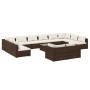 Set muebles de jardín 13 pzas y cojines ratán sintético marrón de , Conjuntos de jardín - Ref: Foro24-3102098, Precio: 1,00 €...