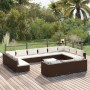 Set muebles de jardín 14 pzas y cojines ratán sintético marrón de , Conjuntos de jardín - Ref: Foro24-3102114, Precio: 1,00 €...