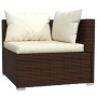 Set mit 8 Gartensofas und Kissen synthetisches Rattanbraun von , Gartensets - Ref: Foro24-3102466, Preis: 571,11 €, Rabatt: %