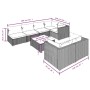 Set mit 8 Gartensofas und Kissen synthetisches Rattanbraun von , Gartensets - Ref: Foro24-3102466, Preis: 571,11 €, Rabatt: %