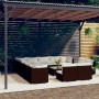 Garden furniture set 14 pieces and brown synthetic rattan cushions by , Garden sets - Ref: Foro24-3102866, Price: 1,00 €, Dis...