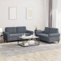 Two-piece dark gray velvet sofa set with cushions by , Sofas - Ref: Foro24-3202211, Price: 511,72 €, Discount: %