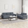 Set von Sofas mit 2 Stück dunkelgrauen Samtkissen von , Sofas - Ref: Foro24-3202251, Preis: 573,98 €, Rabatt: %