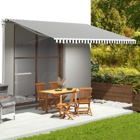 Spare fabric for anthracite gray and white 5x3 m awning by , Awnings - Ref: Foro24-311991, Price: 64,24 €, Discount: %