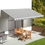 Spare fabric for anthracite gray and white 6x3 m awning by , Awnings - Ref: Foro24-311993, Price: 82,21 €, Discount: %