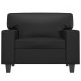 Sillón cuero sintético negro 60 cm de , Sofás - Ref: Foro24-359407, Precio: 167,96 €, Descuento: %