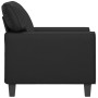 Sillón cuero sintético negro 60 cm de , Sofás - Ref: Foro24-359407, Precio: 167,96 €, Descuento: %