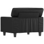 Sillón cuero sintético negro 60 cm de , Sofás - Ref: Foro24-359407, Precio: 167,96 €, Descuento: %