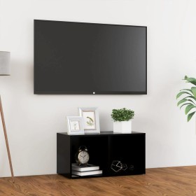 Mueble para TV madera contrachapada negro 72x35x36,5 cm de , Muebles TV - Ref: Foro24-805526, Precio: 33,99 €, Descuento: %