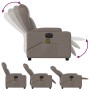 Reclining electric massage armchair in gray taupe fabric by , Armchairs - Ref: Foro24-3204478, Price: 286,52 €, Discount: %