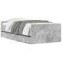 Estructura de cama con cajones gris hormigón 75x190 cm de , Camas y somieres - Ref: Foro24-3207388, Precio: 142,99 €, Descuen...