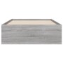 Sonoma gray engineered wood bed with drawers 75x190 cm by , Beds and slatted bases - Ref: Foro24-3207334, Price: 140,99 €, Di...