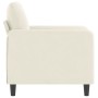 Cream velvet armchair, 60 cm by , Sofas - Ref: Foro24-359430, Price: 157,47 €, Discount: %