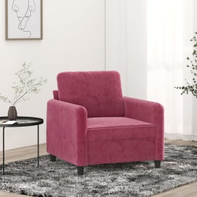 Red velvet armchair 60 cm by , Sofas - Ref: Foro24-359426, Price: 158,99 €, Discount: %