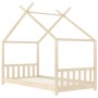 Estructura de cama infantil de madera maciza de pino 70x140 cm de vidaXL, Cunas y camas para niños - Ref: Foro24-283364, Prec...